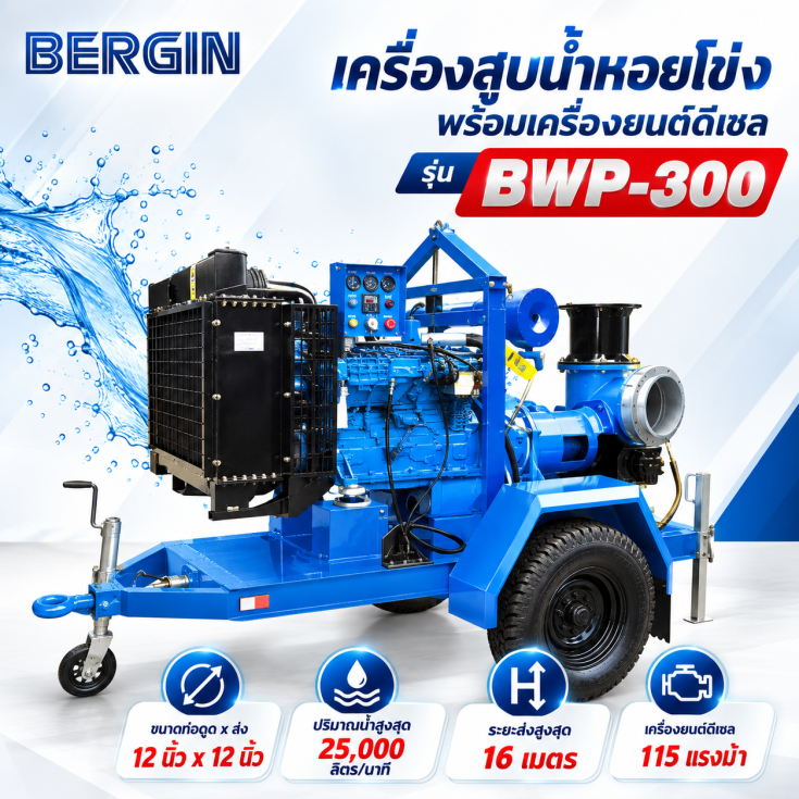 เครื่องสูบน้ำดีเซล BWP-300